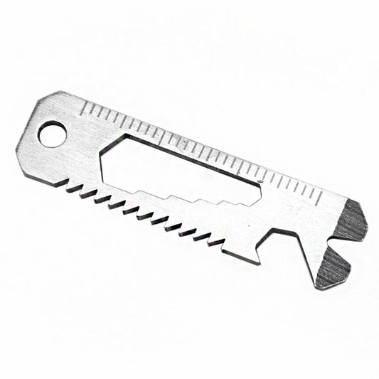 6 in 1 EDC Pocket Survival Tool Camping Screwdriver Bottle Opener Ruler