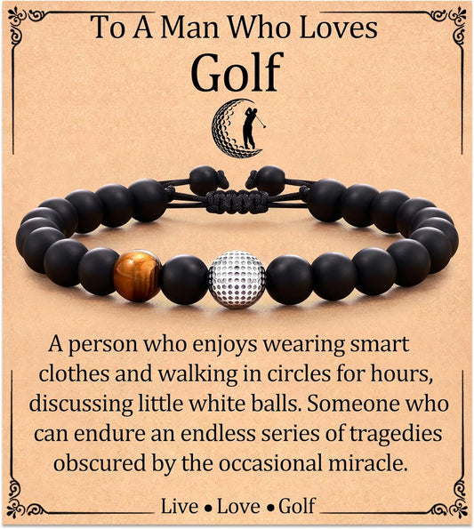 Baseball/Soccer/Basketball/Hockey/Golf/Football Bracelet Gifts for Boys Men