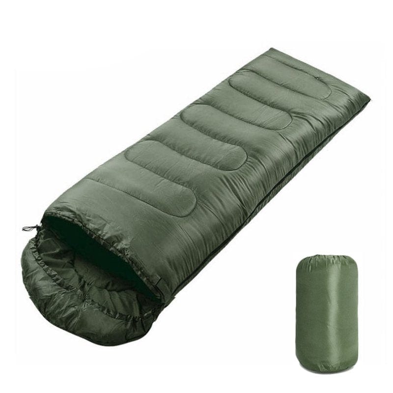 Ameiqe Portable Lightweight Envelope Sleeping Bag with Compression Sack for Camping Hiking Backpacking(Blue)
