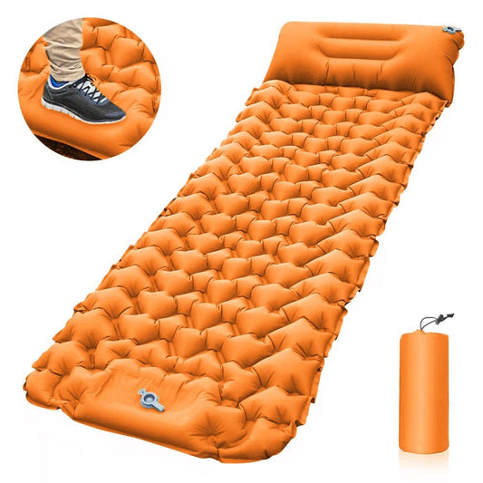 Ammoon Lightweight Camping Mat with Air Pillow Portable Air Mattress Waterproof Backpacking Sleeping Pad