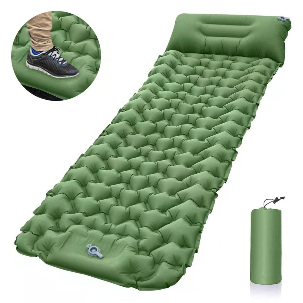 Ammoon Lightweight Camping Mat with Air Pillow Portable Air Mattress Waterproof Backpacking Sleeping Pad