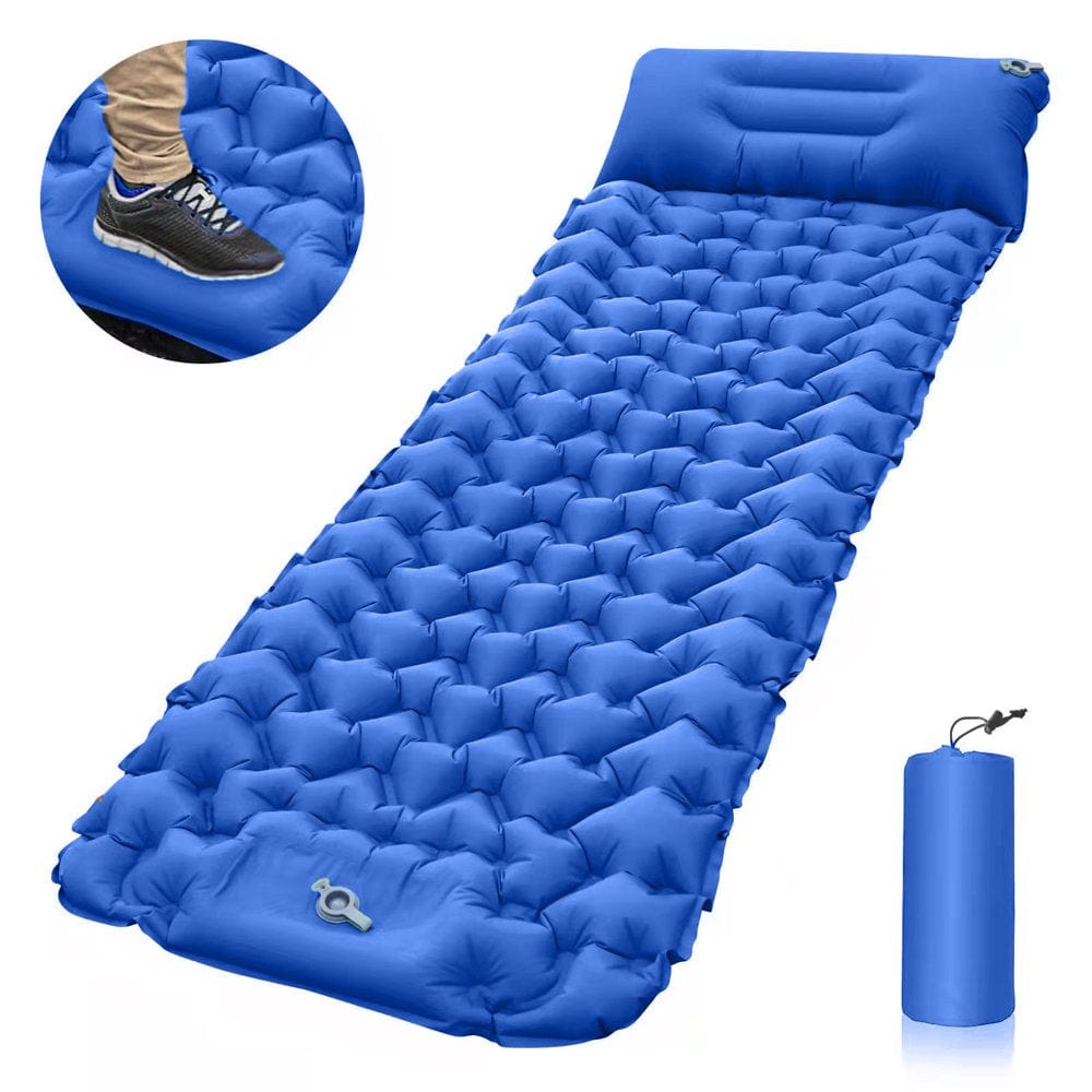 Ammoon Lightweight Camping Mat with Air Pillow Portable Air Mattress Waterproof Backpacking Sleeping Pad