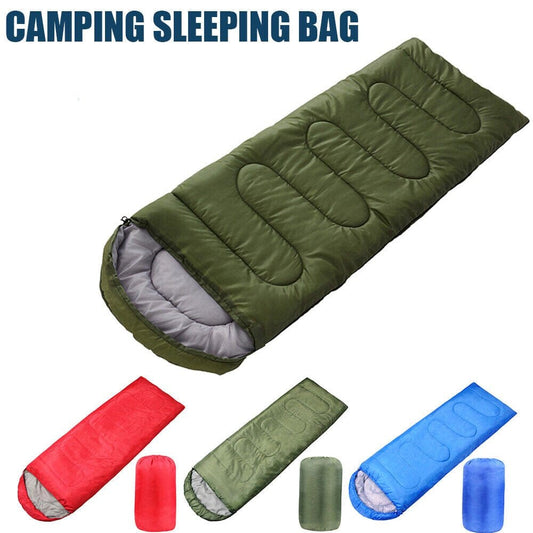Backpacking Sleeping Bag for Adults Boys and Girls, Cold Weather Kids Sleeping Bag for 3 Season Hiking & Camping, Red