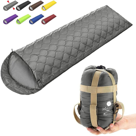 Backpacking Sleeping Bag – Lightweight Warm Sleeping Bags for Adults, Kids & Couples – Ideal for Hiking, Camping & Outdoor Adventures – for 3 Seasons,Grey