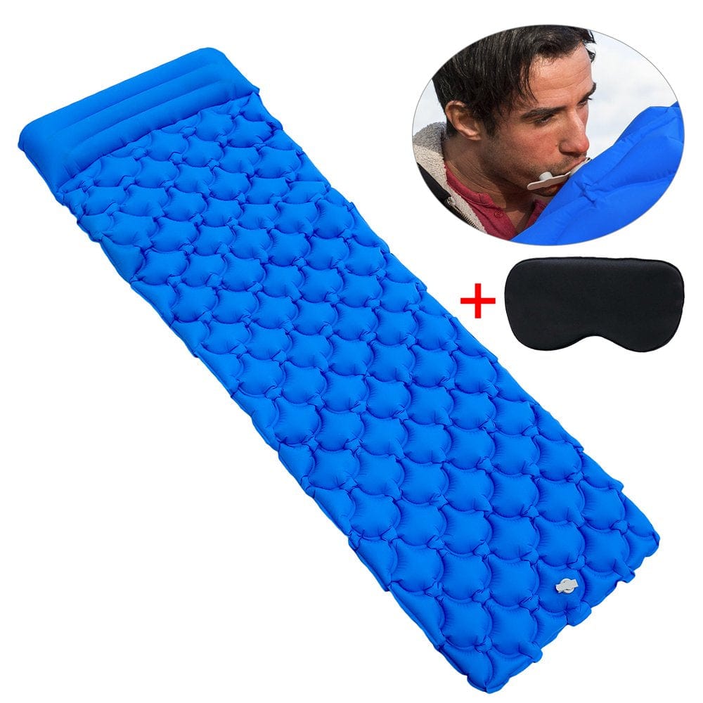 Bangcool Air Sleeping Pad Lightweight Inflatable Hiking Air Mattress with Sleeping Mask