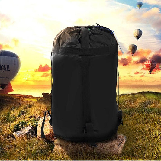Warm Weather Sleeping Bag - Portable, Waterproof, Compact Lightweight, Comfort with Compression Sack - Great for Outdoor Camping, Backpacking & Hiking-Fits Adults