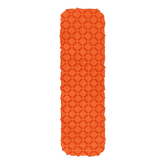 Ultralight Camping Sleeping Pad, Backpacking Camping Mattress for Hiking - Inflatable & Compact (Orange)