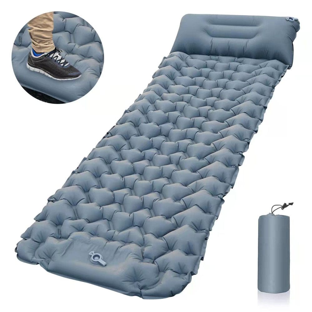 Ammoon Lightweight Camping Mat with Air Pillow Portable Air Mattress Waterproof Backpacking Sleeping Pad
